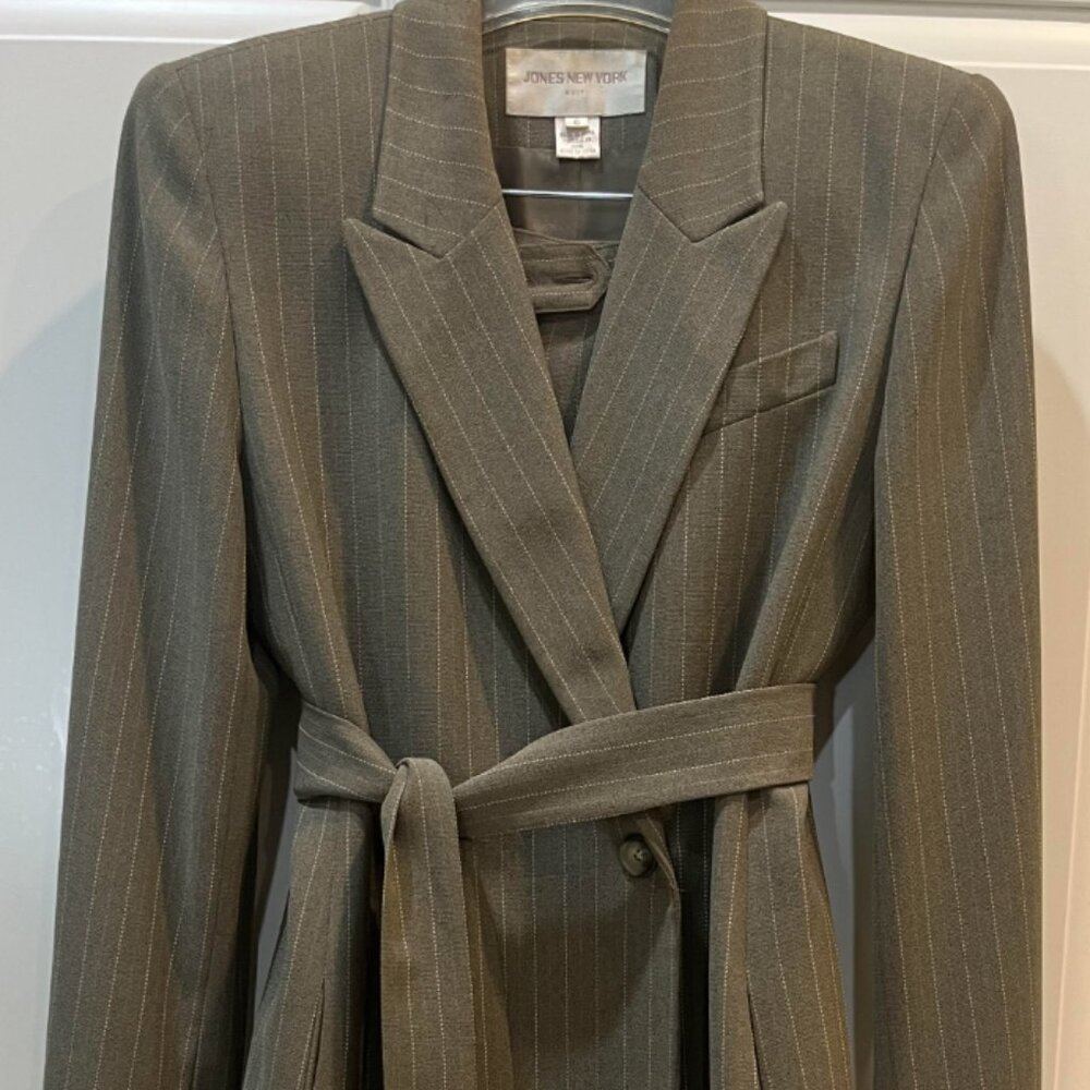 Jones of New York Gray Pinstripe Suit